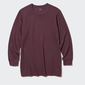 Uniqlo Heattech Cotton Waffle Crewneck Tshirt